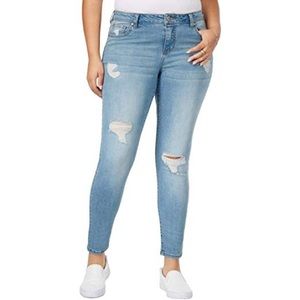Size 18 skinny rise ripped jeans